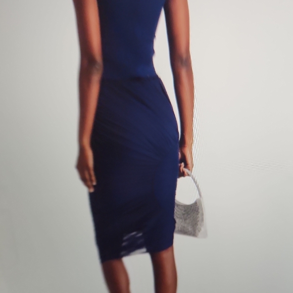 Herve Leger Ruched Ponte And Stretch-Tulle Skirt Size S - Picture 4 of 8